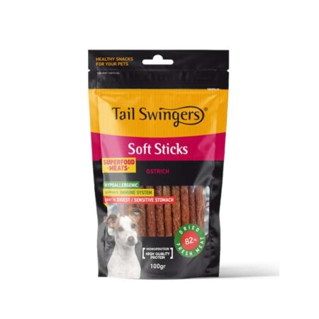 Tail Swingers Λιχουδιά Σκύλου Στικ Στρουθοκάμηλου 100gr