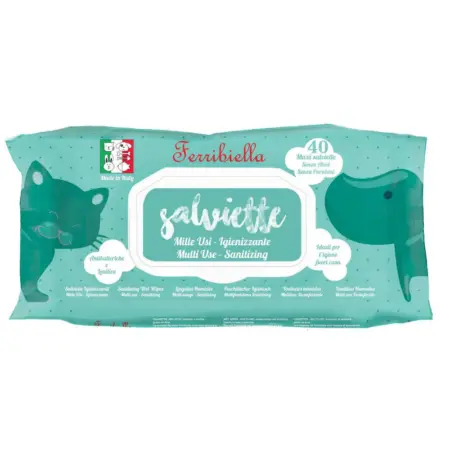 Μαντηλάκια Καθαρισμού (40τμχ) Ferribiella Multi Use με Χλωρεξιδίνη