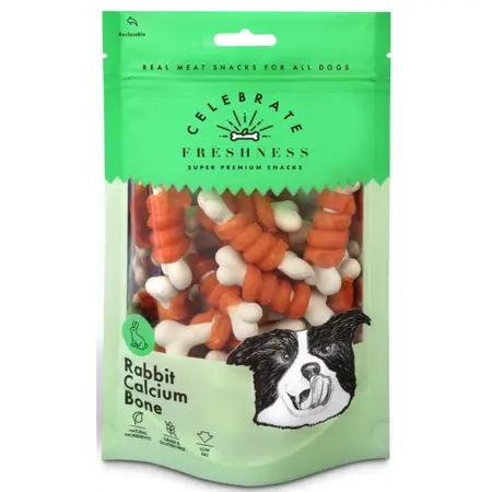 Λιχουδιές Celebrate Freshness Grain Free Calcium Bones 100gr με Κουνέλι
