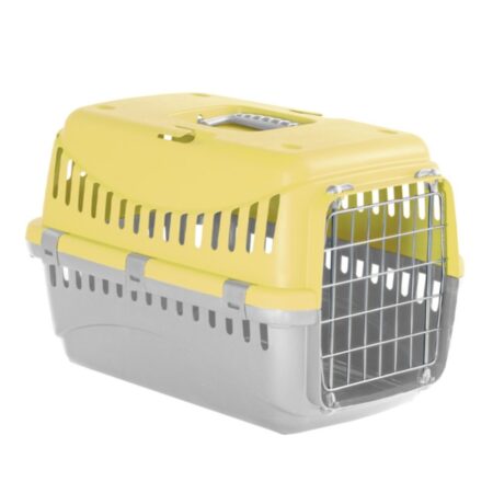 Pet Camelot Carrier Κλουβί Μεταφοράς Κίτρινο 46x31x32cm