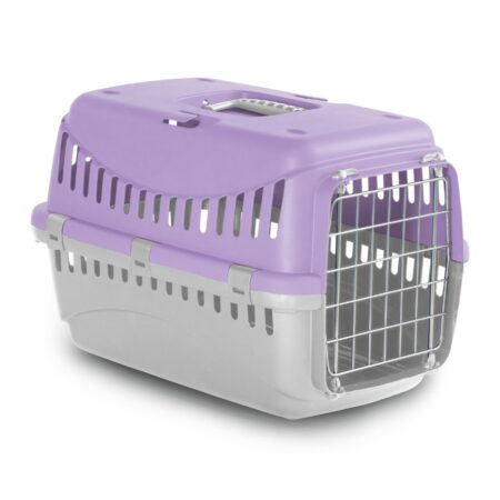 Pet Camelot Carrier Κλουβί Μεταφοράς Λιλά 46x31x32cm
