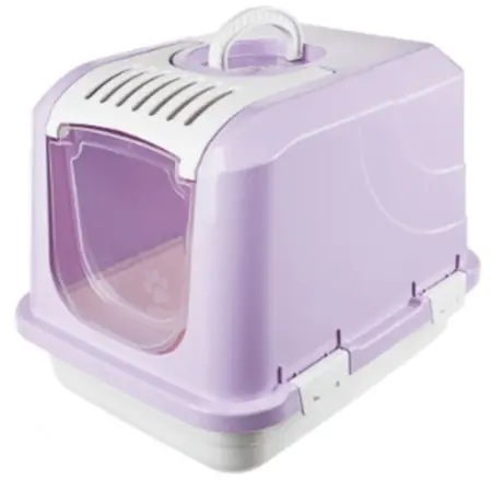 Κλειστή Λεκάνη - Τουαλέτα Γάτας Alice Lux 50x37x38,5cm Λιλά