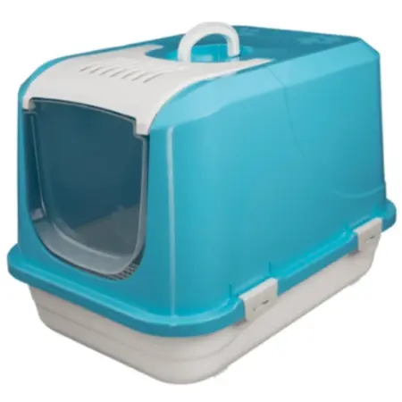 Κλειστή Λεκάνη - Τουαλέτα Γάτας Snowball 58x42x42cm Γαλάζιο