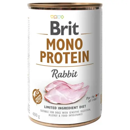 Brit Κονσέρβα Σκύλου Monoprotein Rabbit 400gr
