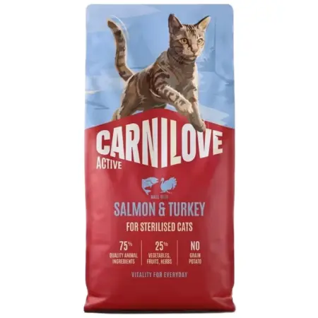 Ξηρά Τροφή Carnilove Active Adult Sterilised Salmon & Turkey 2kg