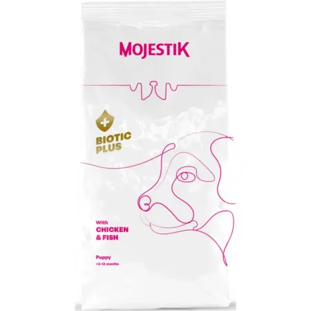 Ξηρά Τροφή Σκύλου Mojestik Biotic+ Puppy 8kg