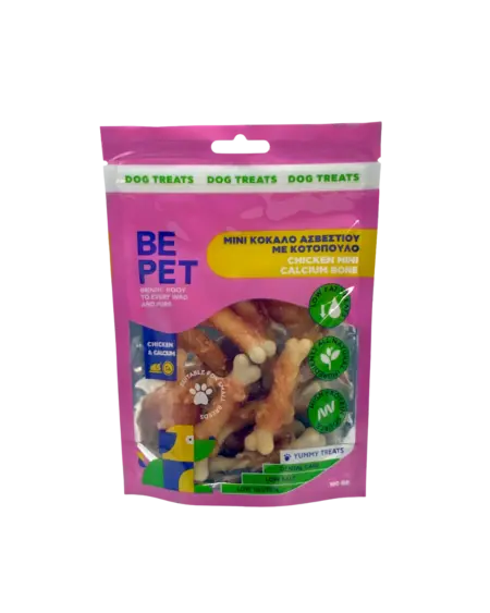 Be pet λιχουδιά σκύλου Chicken Mini Calcium Bone 100γρ