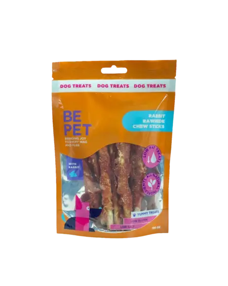 Be pet λιχουδιά σκύλου Rabbit Rawhide Chew Sticks 100γρ