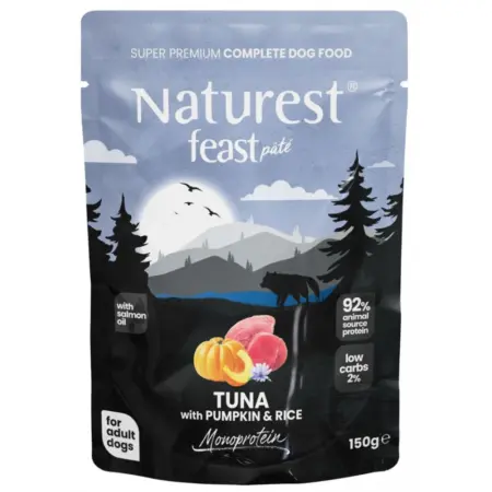 Naturest Pouch Feast Adult Pure Tuna & Pumpkin 150gr