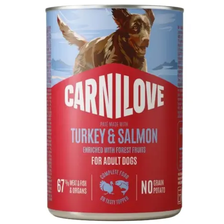Carnilove Dog Adult Salmon & Turkey κονσέρβα 400gr