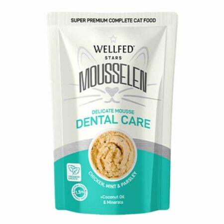 Wellfed Υγρή Τροφή Γάτας Mousselen Dental Care 40gr